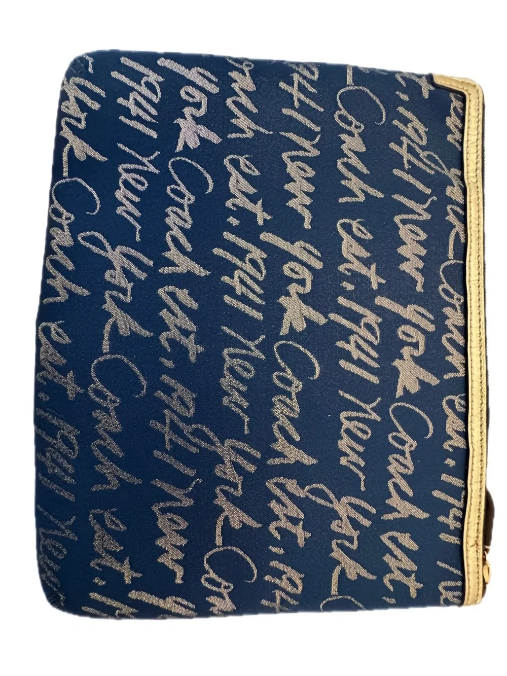 Coach Y2K  Poppy Script Graffiti Media Laptop Zip Case Tablet Sleeve F61034 NWT
